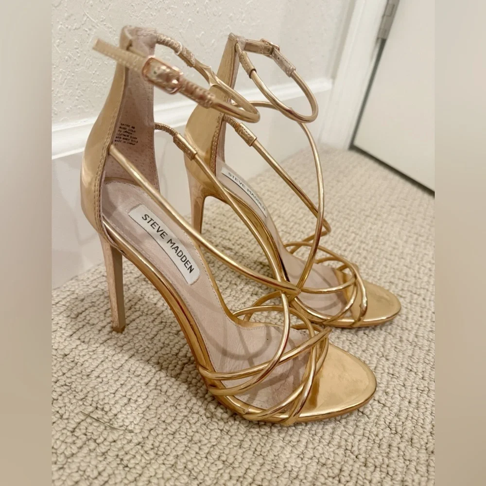 STEVE MADDEN Satire Heels in Rose Gold size‎ 8 - Picture 10 of 10